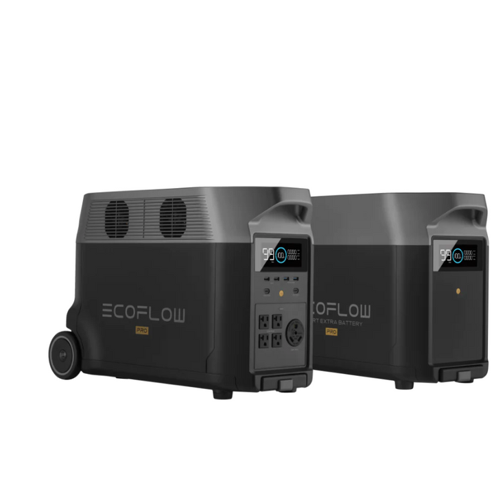 EcoFlow Delta Pro + 2 Extra Batteries: Powerful 7200W Backup Solution for Any Need.