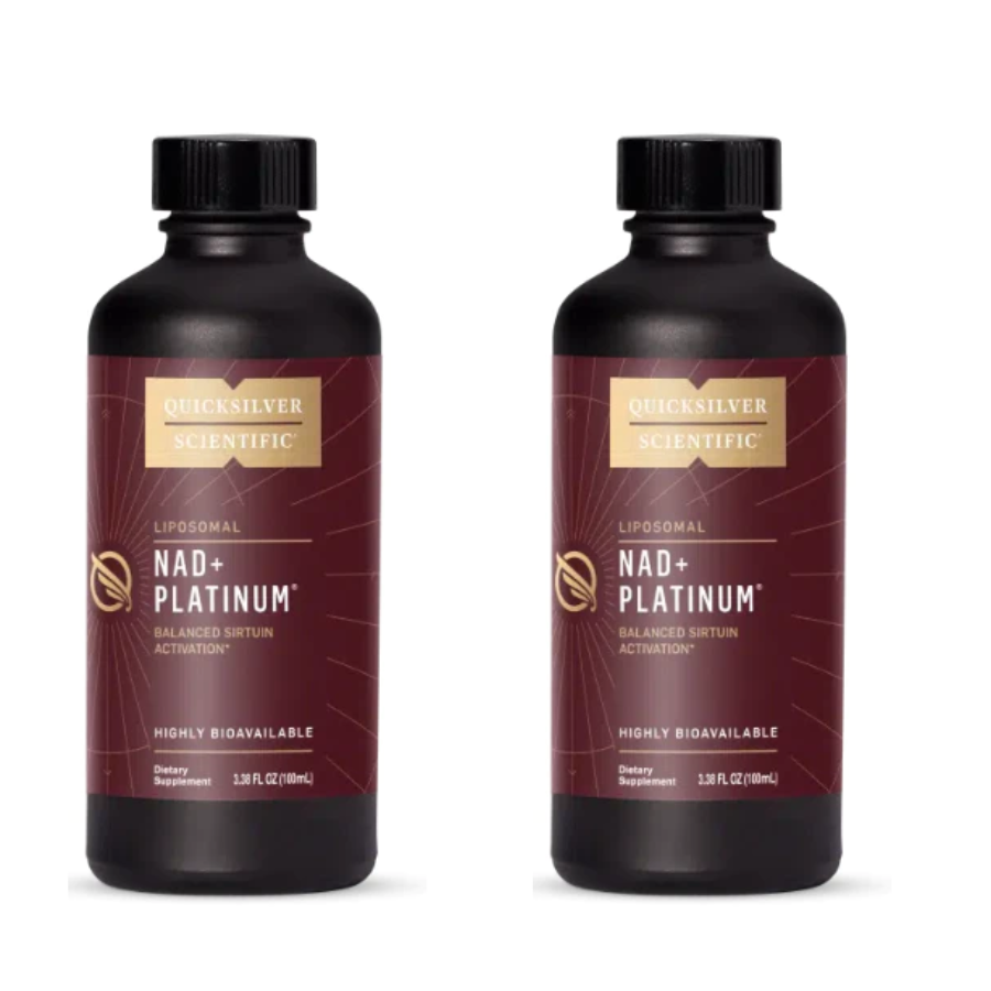 Quicksilver Scientific NAD+ Platinum 100 ml 2 pack bottles