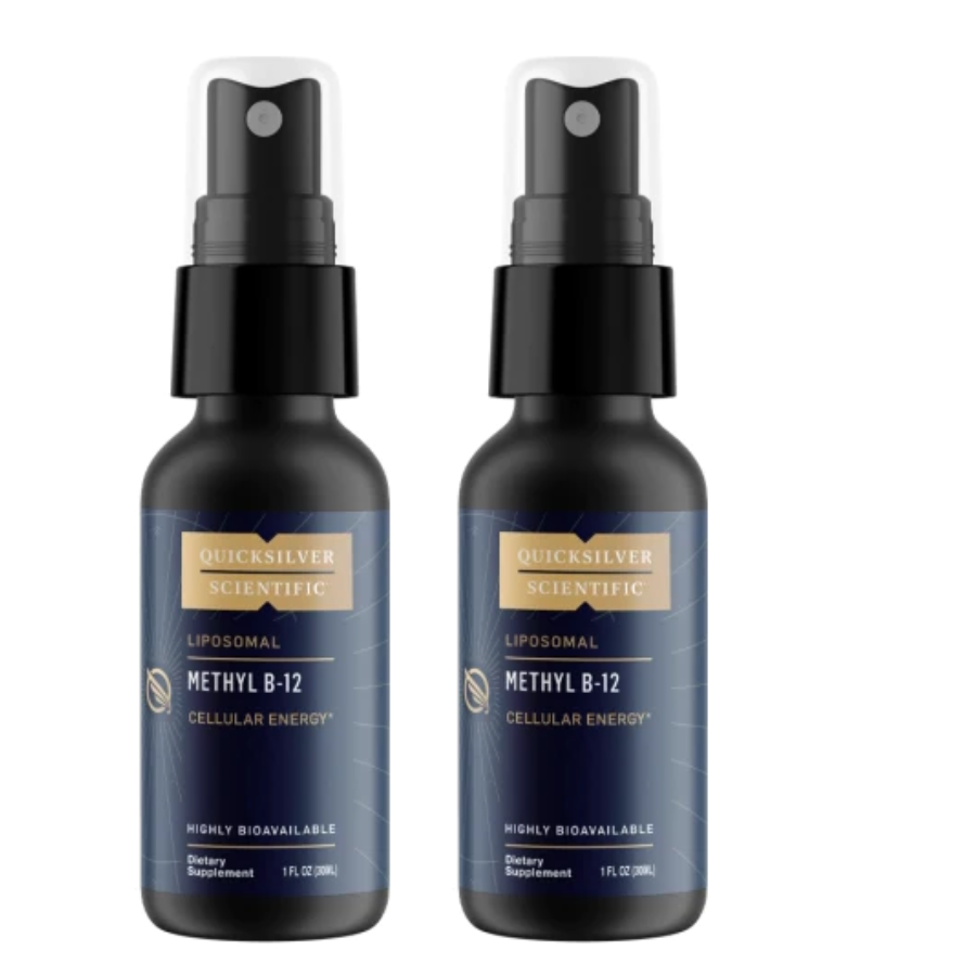 Quicksilver Scientific Methyl B12 Intraoral Liposomal 1000 mcg Supplement 2 Pack