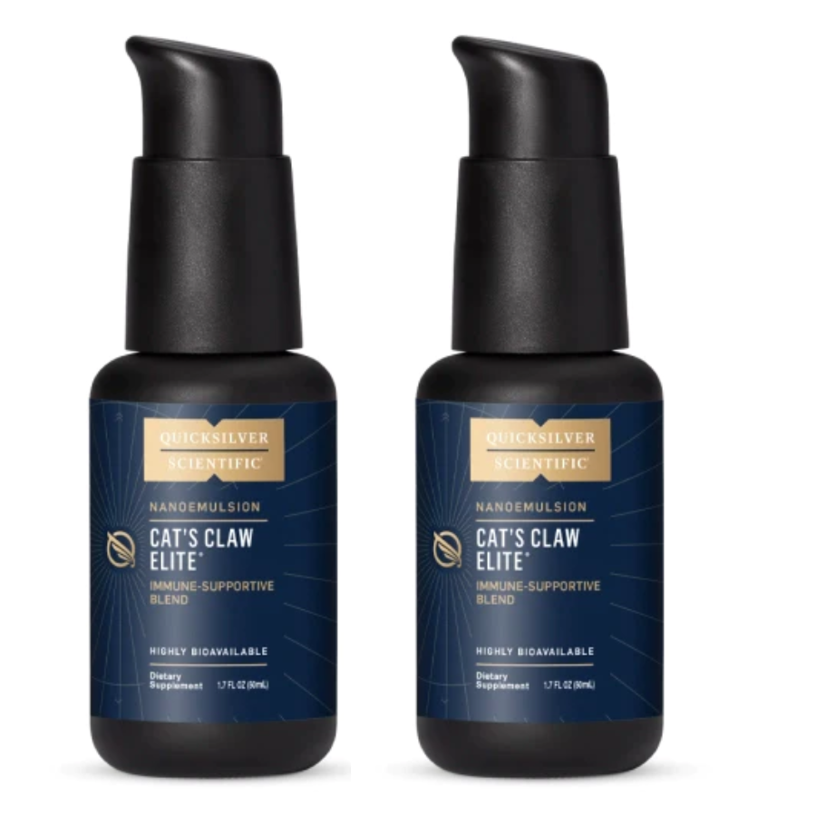 Quicksilver Scientific Cat's Claw Elite 50 ML, immune support formula, 2 pack.