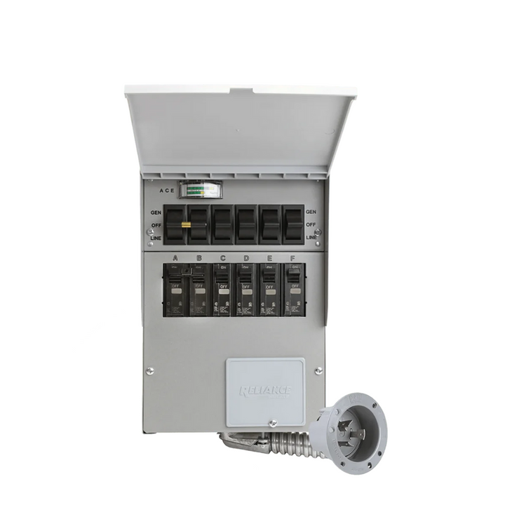 EcoFlow DELTA Pro + 400W Solar Panel + Transfer Switch 306A1 for safe power management.