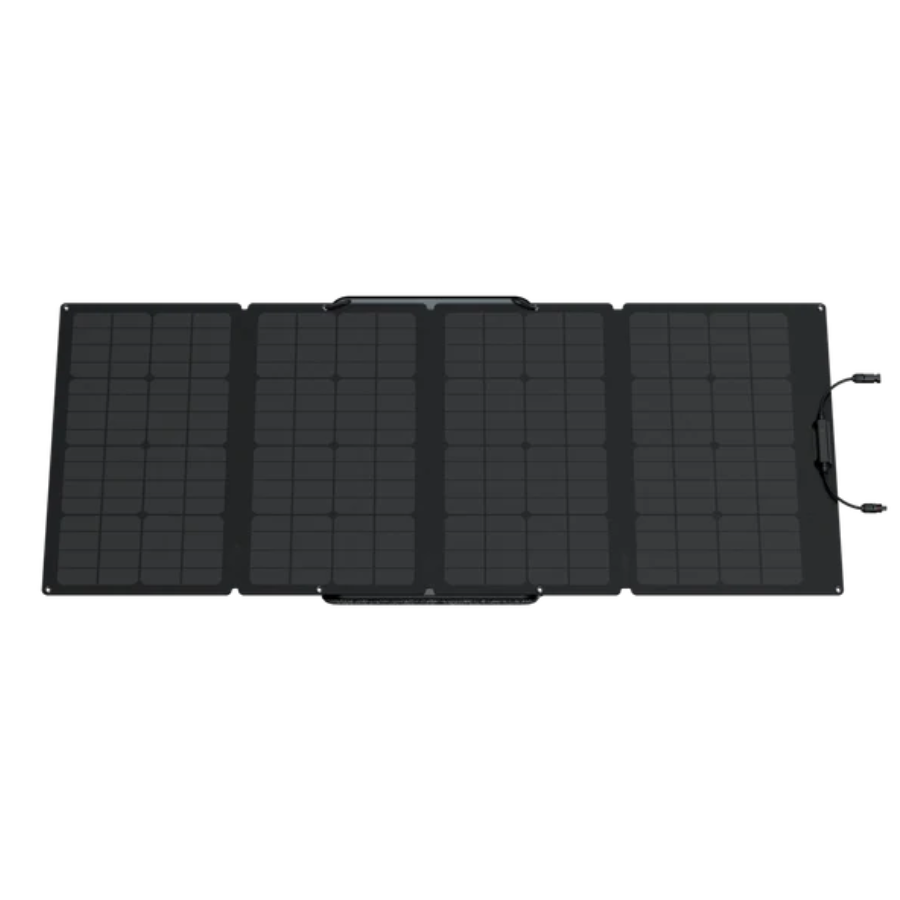 EcoFlow NextGen 160W Portable Solar Panel Adjustable Kickstand For Power Station viewed from above.