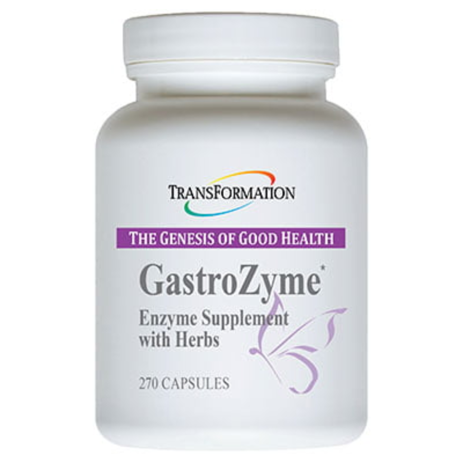 Transformation Enzymes GastroZyme Enzyme Supplement with Herbs 270 Capsules bottle