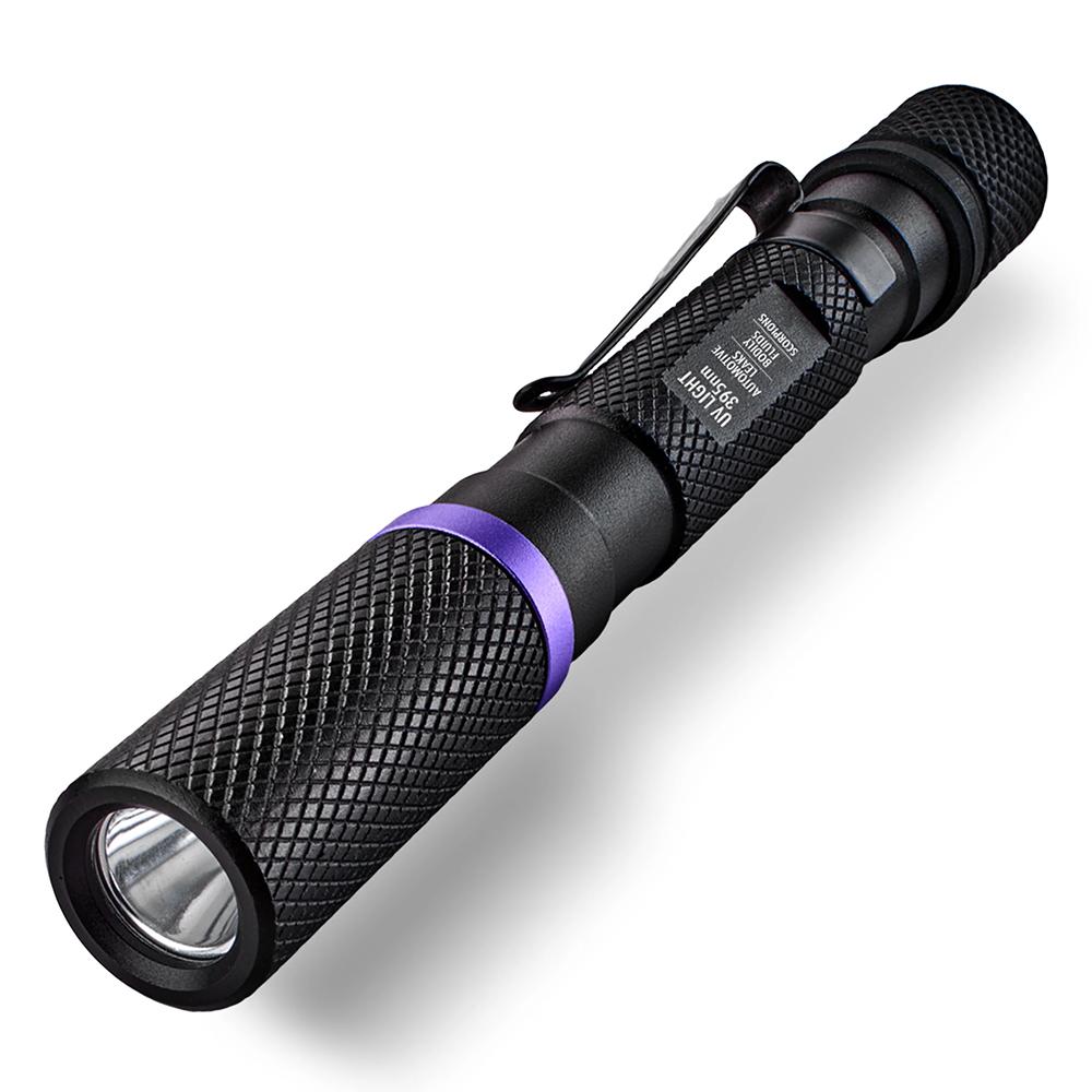 PS Flashlights UV Flashlight 395NM Black Slim Portable LED Inspection Light