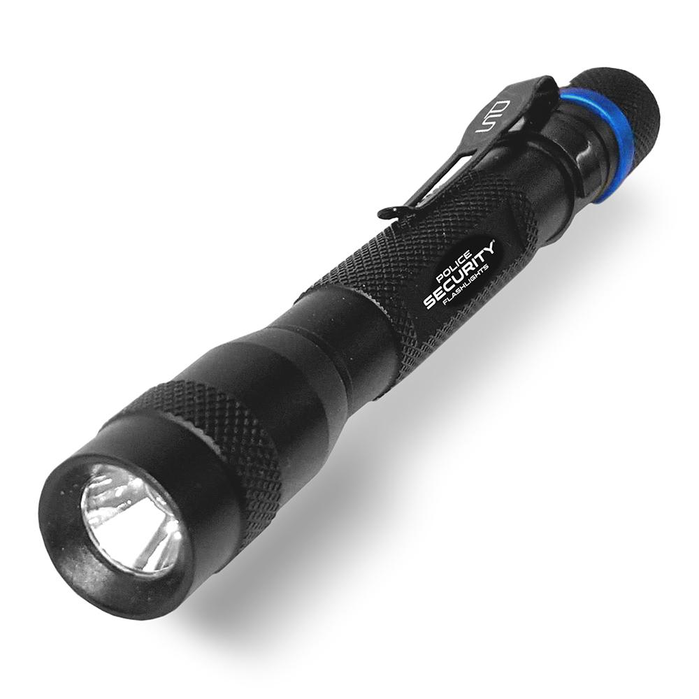 PS Flashlight 50 Lumens Black Portable Light Water Resistant With Belt Clip