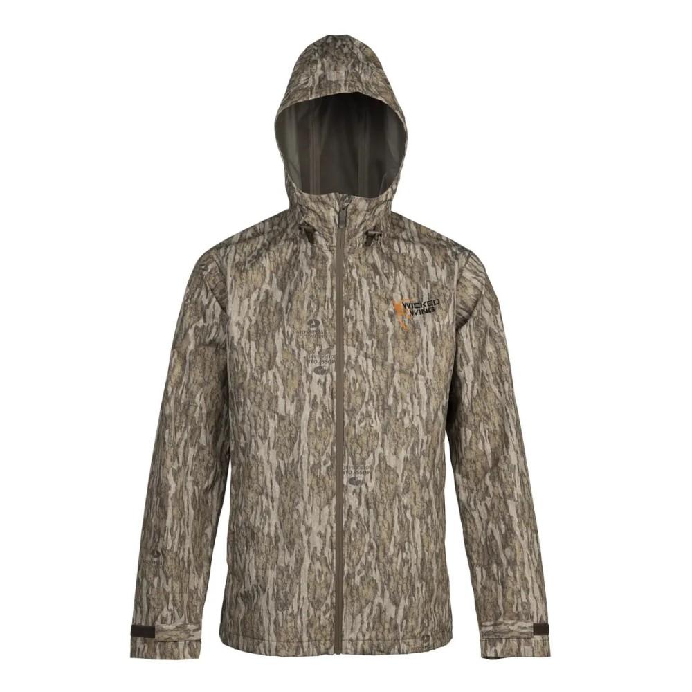 Browning Rain Shell Jacket Mossy Oak Bottomland M Waterproof Outdoor Wear