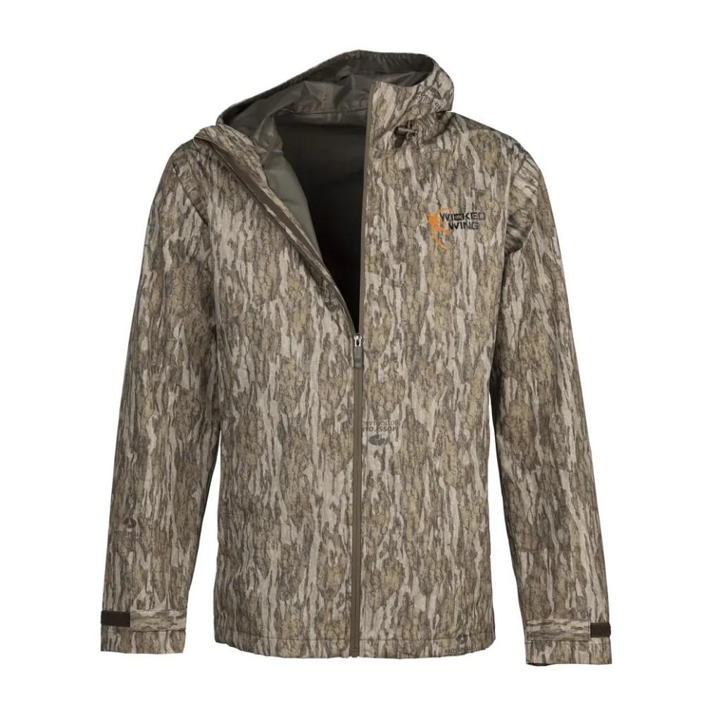 Browning Rain Shell Jacket Mossy Oak Bottomland L Waterproof Outdoor Wear