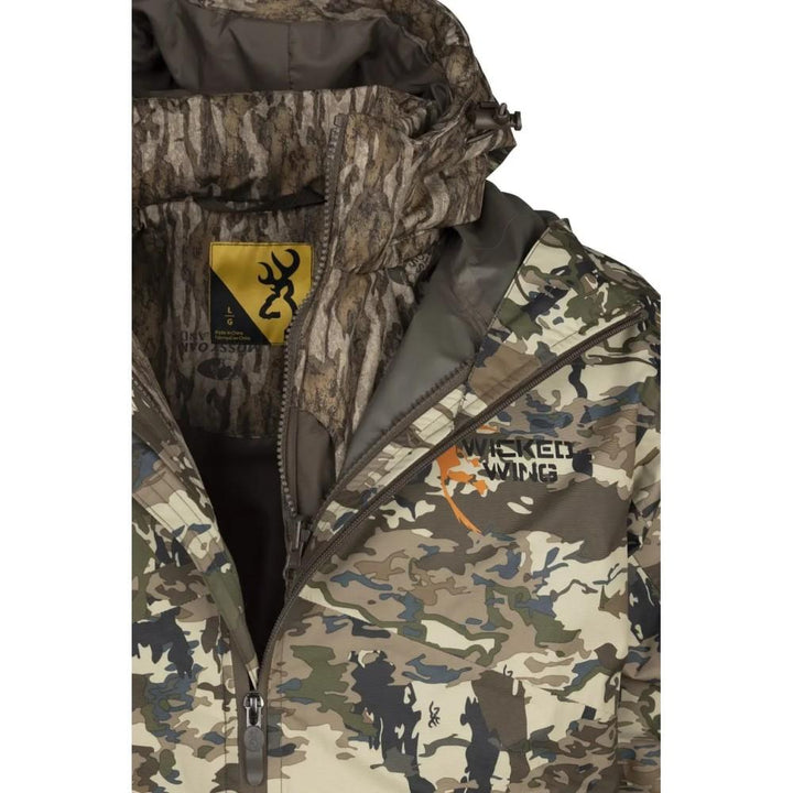 Browning Rain Shell Jacket Mossy Oak Bottomland XL Waterproof Outdoor Wear
