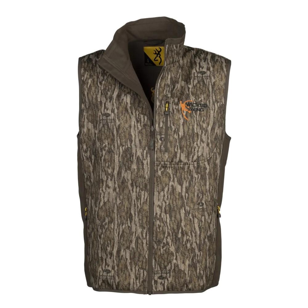 Browning Field Pro Vest Mossy Oak Bottomland Lightweight Durable Breathable L
