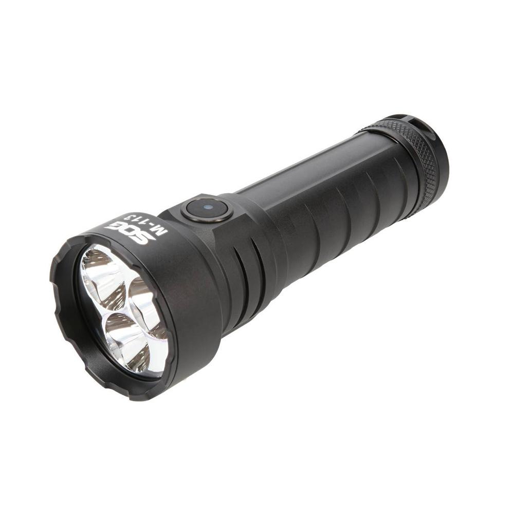 SOG Knives M113 Flashlight 4000 Lumens Rechargeable Outdoor Light Black