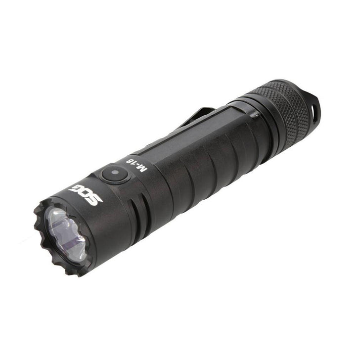 SOG Knives M18 Flashlight 1900 Lumens Rechargeable Outdoor Light Black