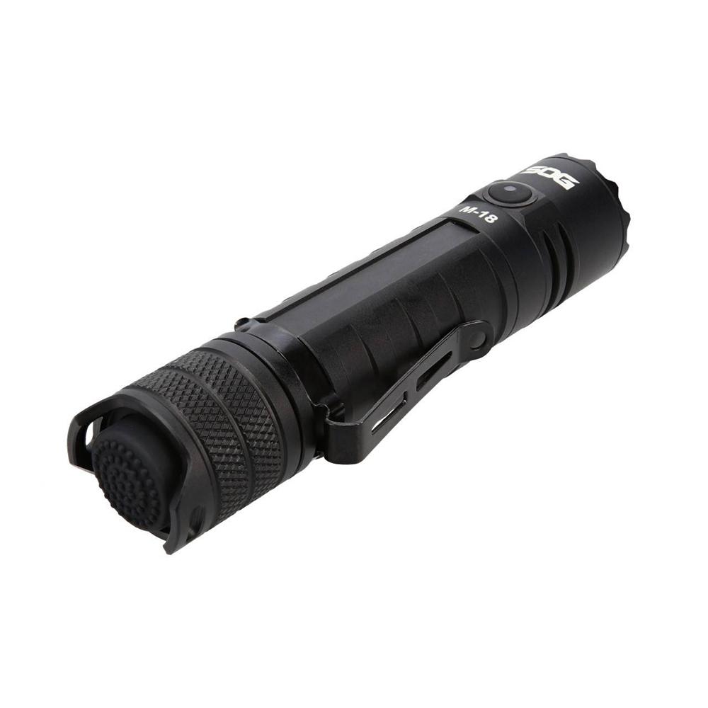 SOG Knives M18 Flashlight 1900 Lumens Rechargeable Outdoor Light Black