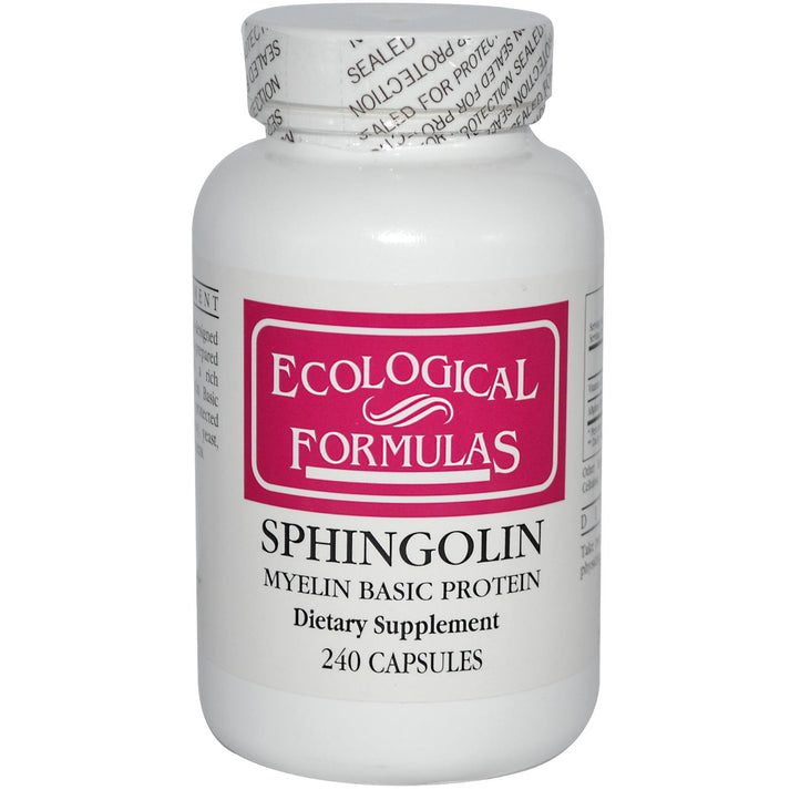 Ecological Formulas Sphingolin 240 Caps bottle, dietary supplement for immune and brain support.