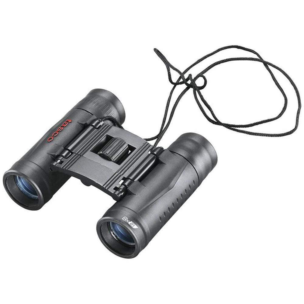 Tasco Essentials Roof Binoculars 8x21mm Compact Black Fully Coated Optics 6L