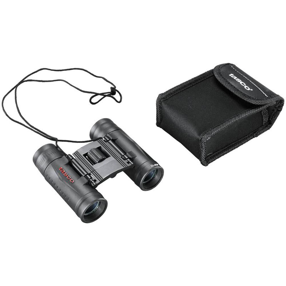 Tasco Essentials Roof Binoculars 8x21mm Compact Black Fully Coated Optics 6L