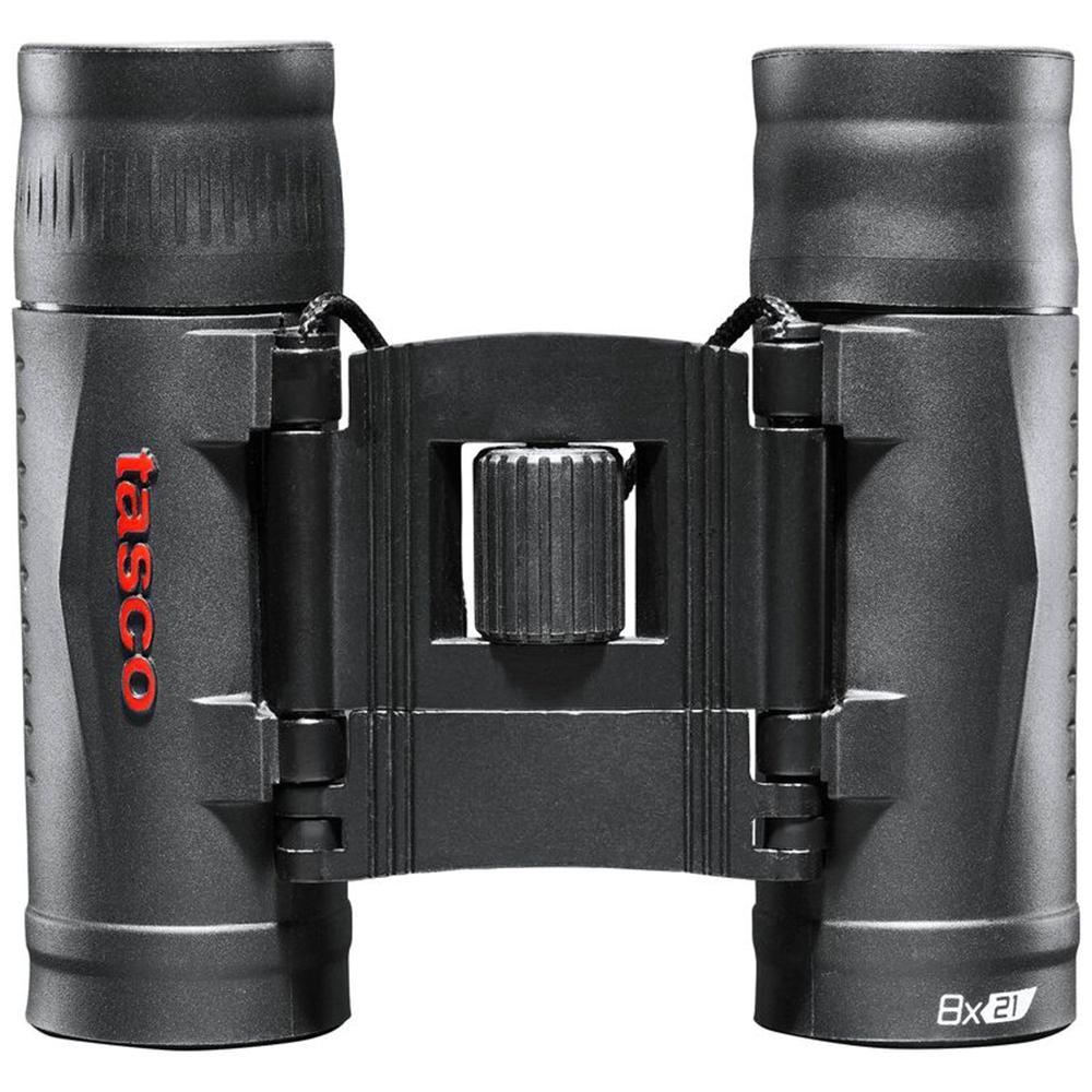 Tasco Essentials Roof Binoculars 8x21mm Compact Black Fully Coated Optics 6L