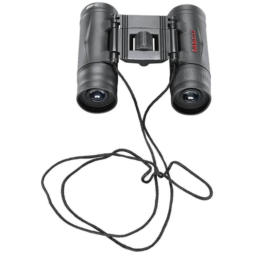 Tasco Essentials Roof Binoculars 8x21mm Compact Black Fully Coated Optics 6L