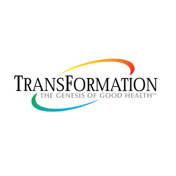 Transformation logo representing The Genesis of Good Health with vibrant colors.
