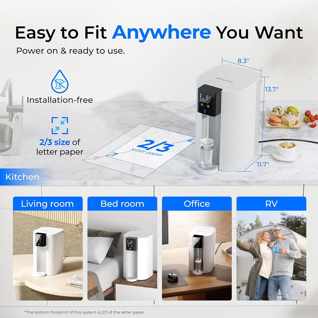 Waterdrop C1SL Alkaline Countertop Reverse Osmosis RO Water Filter System
