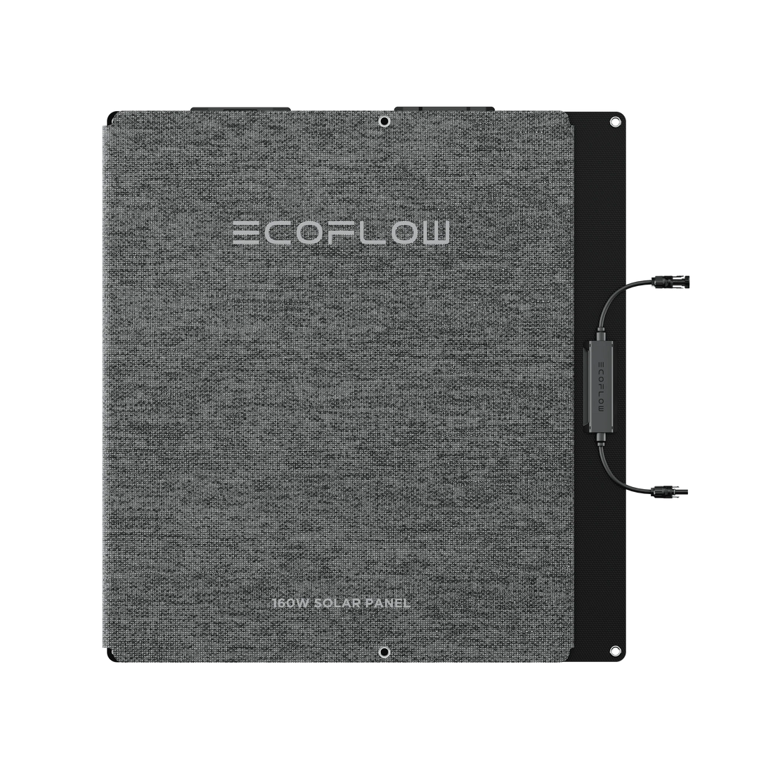 EcoFlow NextGen 160W Portable Solar Panel Adjustable Kickstand For Power Station with sleek design.