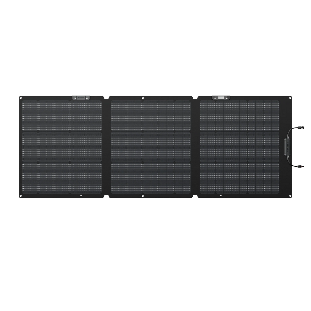 EcoFlow NextGen 160W Portable Solar Panel Adjustable Kickstand For Power Station on a white background