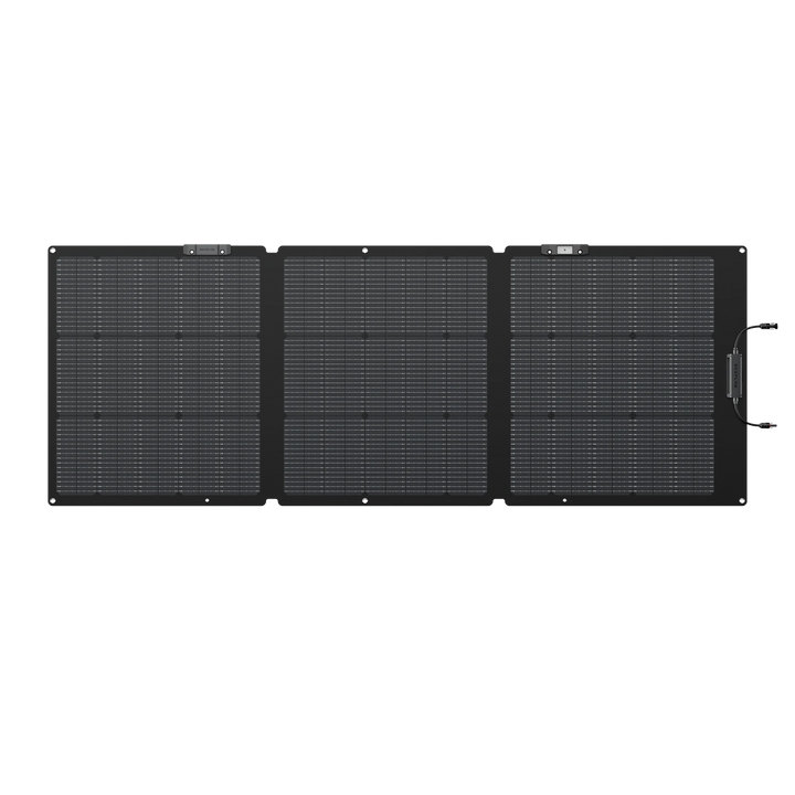 EcoFlow NextGen 160W Portable Solar Panel Adjustable Kickstand For Power Station on a white background
