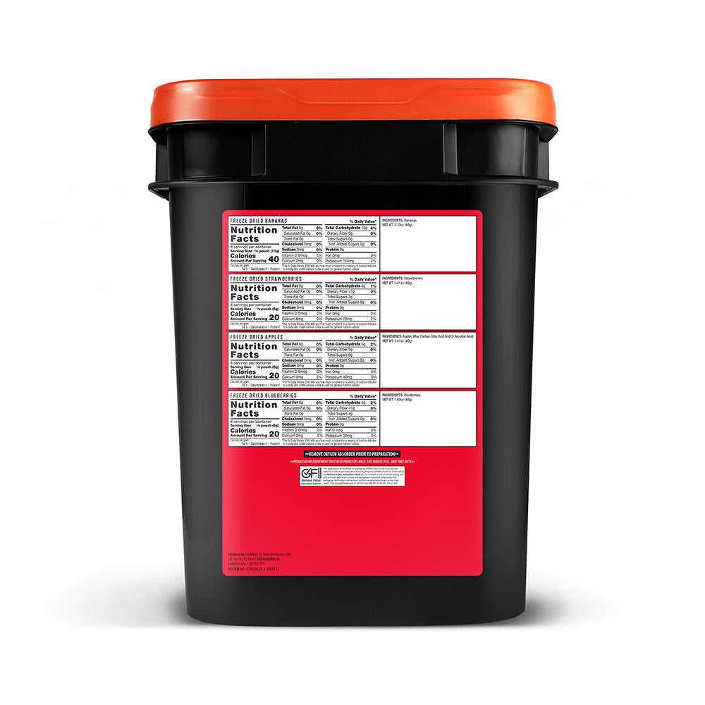 120 Serving Freeze Dried Fruit Bucket