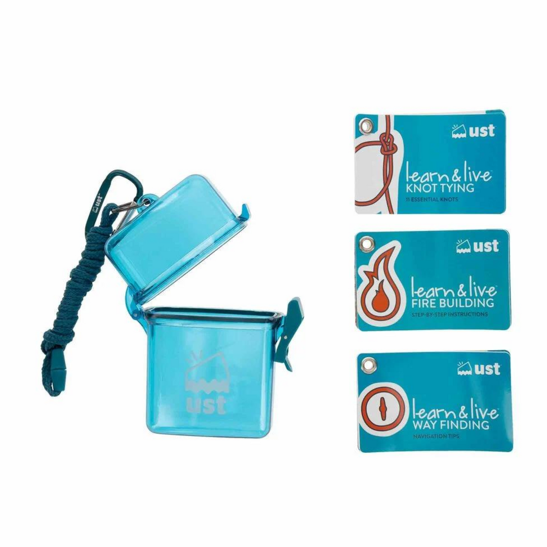 Ultimate Survival Learn and Live Outdoor Skills Card Set for Camping Hiking