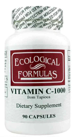 Ecological Formulas Vitamin C-1000 from Tapioca 90 capsules dietary supplement bottle.