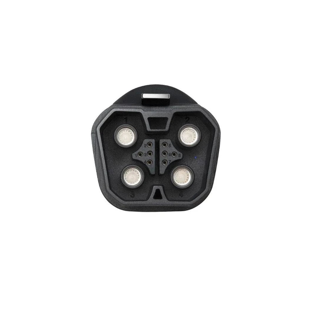 EcoFlow DELTA Pro Extra Battery Cable 2.5 FT For Expanded Power Connection top view showing connection ports.