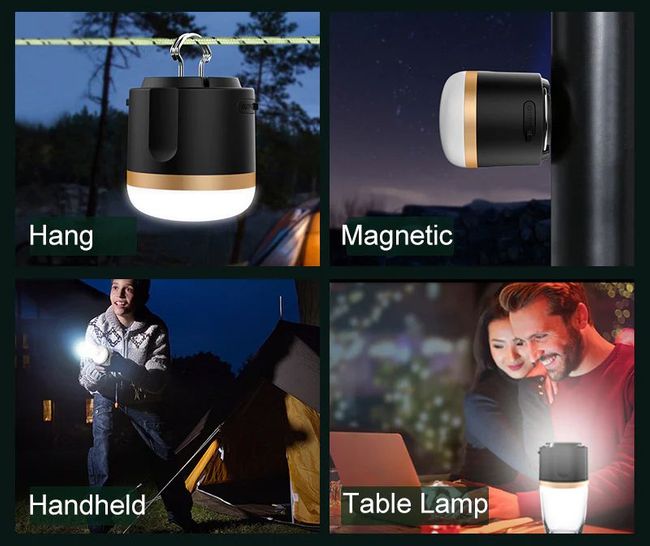 EcoFlow Camping Light Table Lamp Portable Magnetic Hangable Handheld for outdoor adventures and cozy indoor settings.