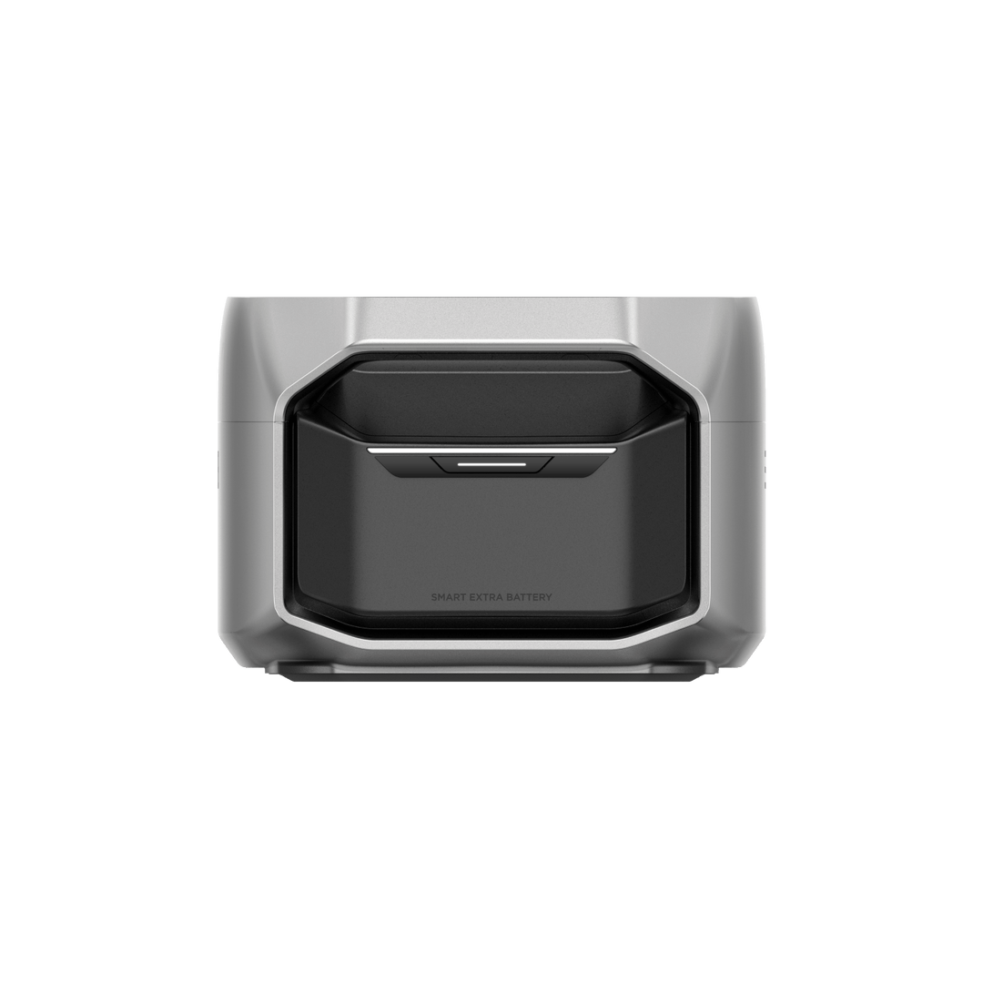 EcoFlow DELTA 3 Smart Extra Battery Reliable Expandable Energy Storage close-up view.