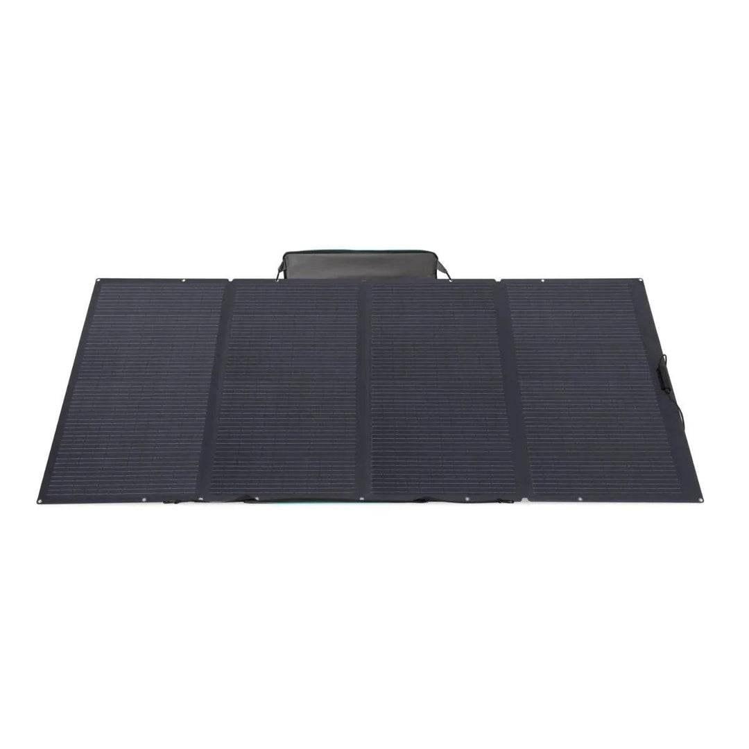 EcoFlow DELTA Pro Portable Power Station With One 400W Portable Solar Panel top view, showcasing efficient solar cells.