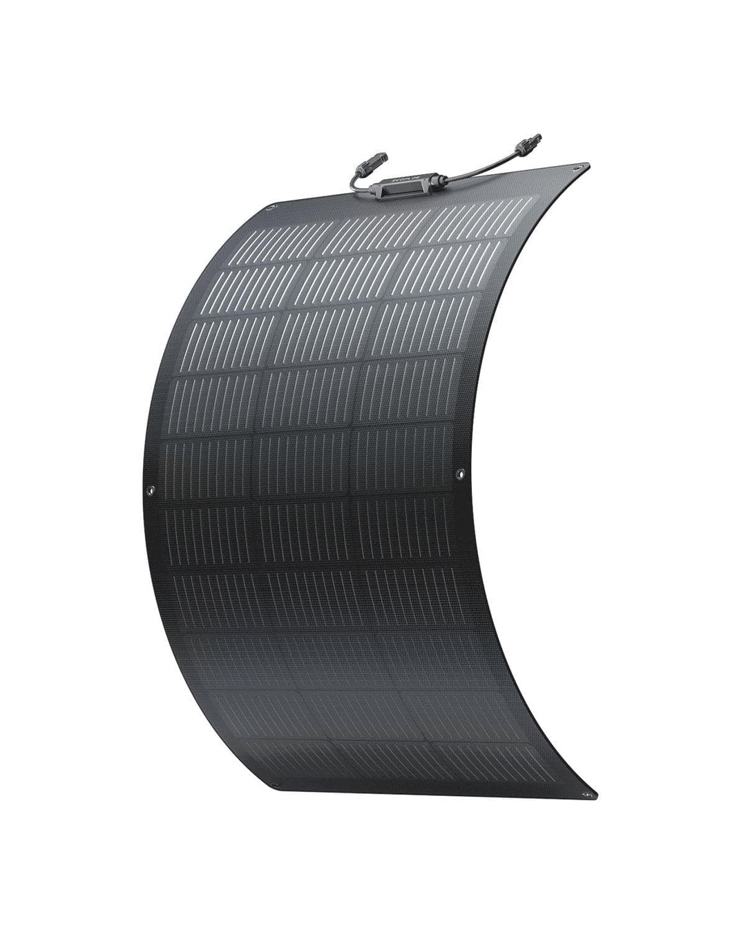 EcoFlow 100W Flexible Solar Panel High Efficiency Waterproof Solar Modules on a white background.