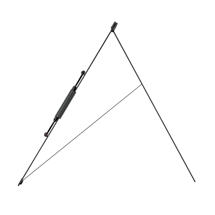 EcoFlow NextGen 220W Bifacial Solar Panel Waterproof Kit for Camping and RV support stand.