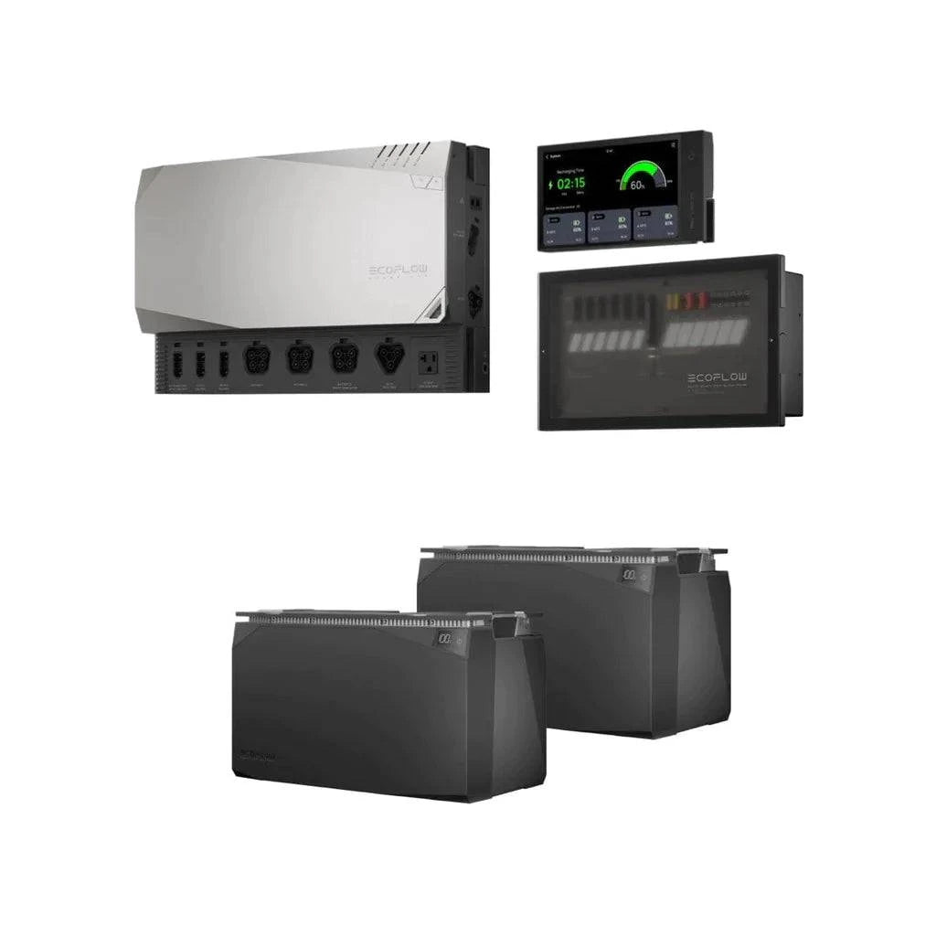 EcoFlow 10kWh Power Independence Kit Ultimate Home and Outdoor Energy Solution with inverter and battery components.