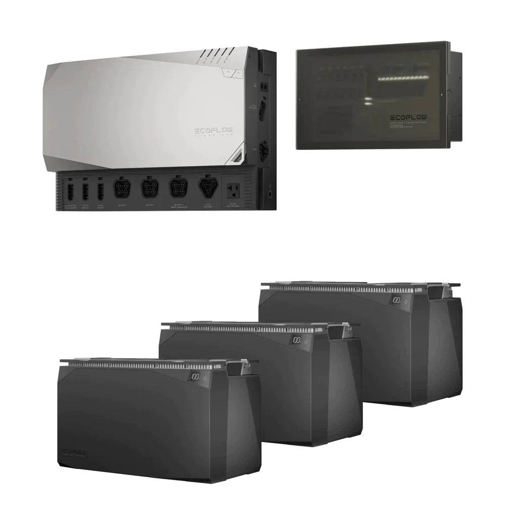 EcoFlow 15kWh Power Prepared Kit Reliable Energy Solution For Off Grid Living with solar components