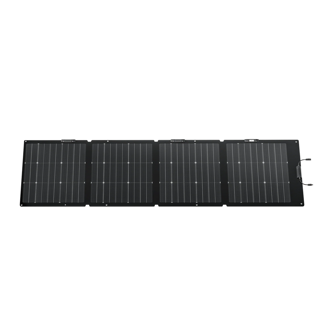 EcoFlow NextGen 220W Bifacial Solar Panel Waterproof Kit for Camping and RV, ideal for outdoor adventures.