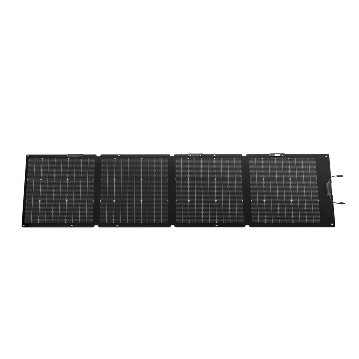 EcoFlow NextGen 220W Bifacial Solar Panel Waterproof Kit for Camping and RV, ideal for outdoor adventures.