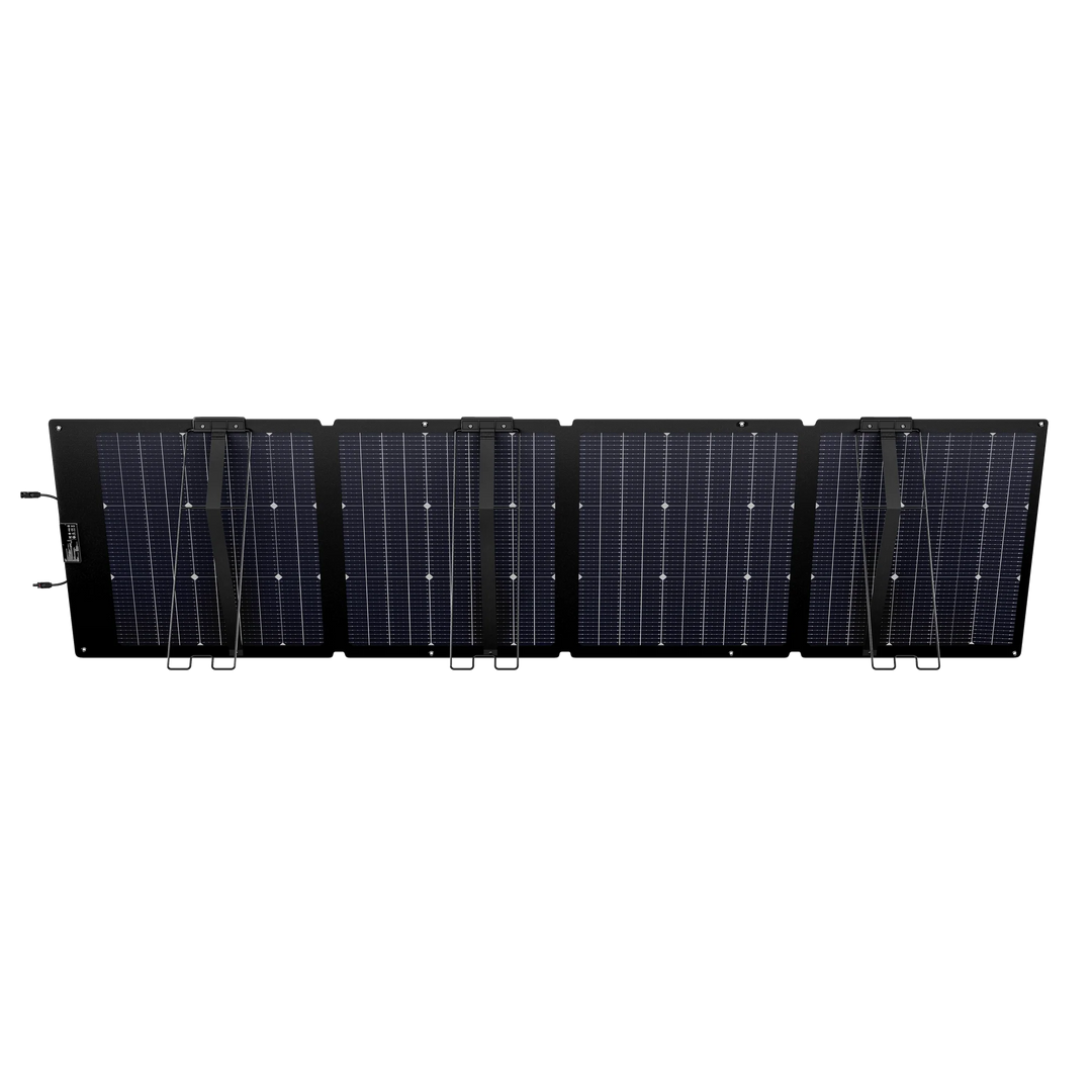 EcoFlow NextGen 220W Bifacial Solar Panel Waterproof Kit for Camping and RV viewed from above