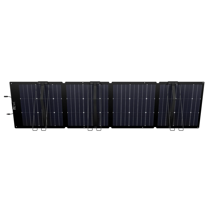 EcoFlow NextGen 220W Bifacial Solar Panel Waterproof Kit for Camping and RV viewed from above