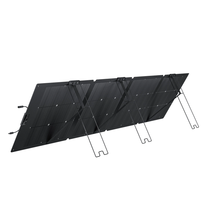 EcoFlow NextGen 220W Bifacial Solar Panel Waterproof Kit for Camping and RV with a sleek design.