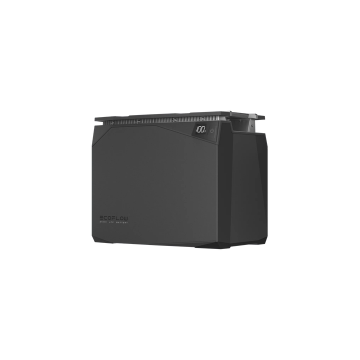 EcoFlow 5KWh LFP Battery Reliable Energy Solution High Capacity For Home Use in a sleek black design.