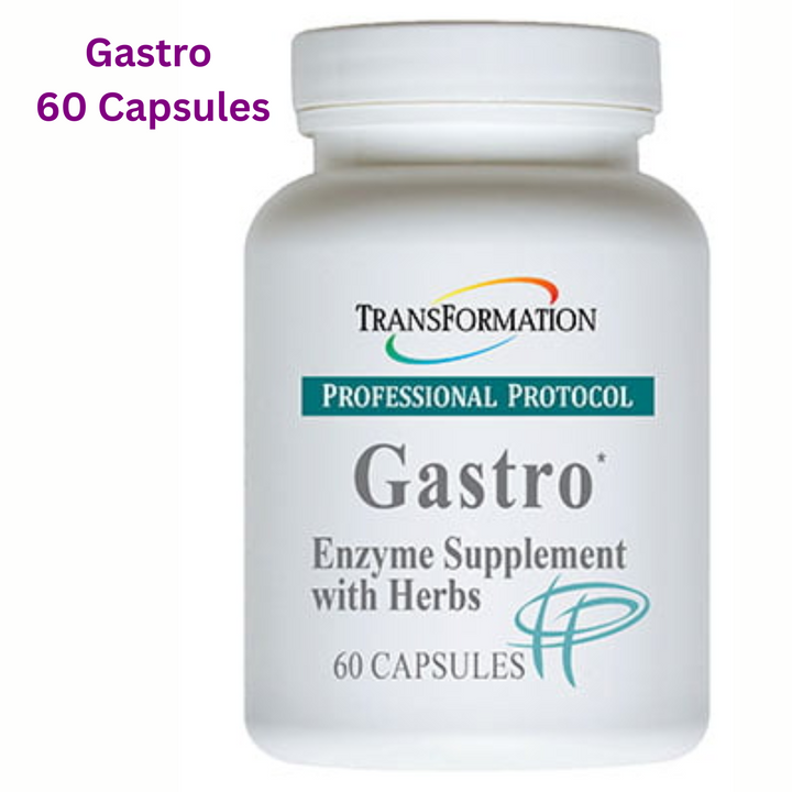 Transformation Enzymes Gastro Aids Digestive and Gut Health 60 Caps bottle with enzyme supplement