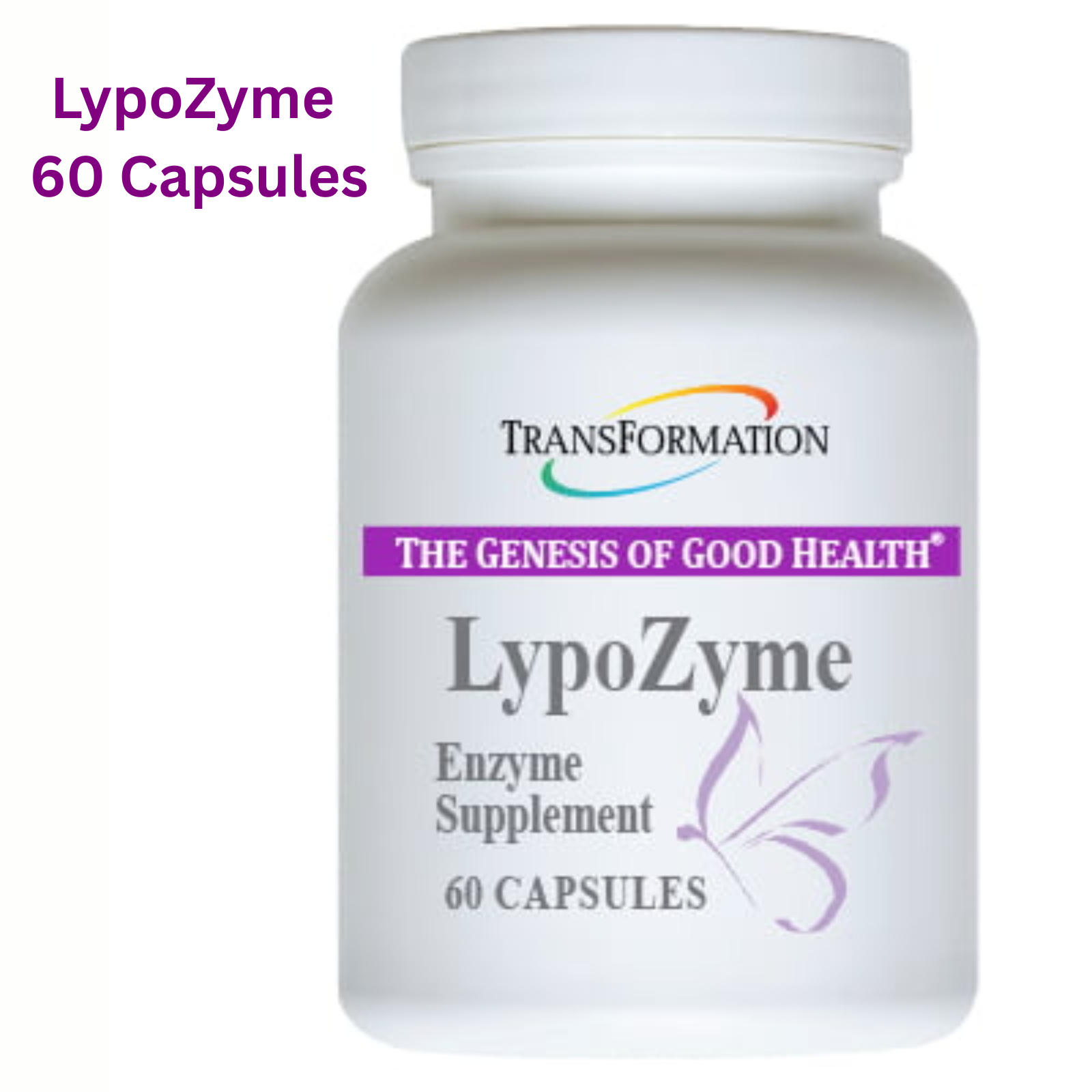 Transformation Enzymes LypoZyme enzyme supplement 60 capsules for healthy fat digestion