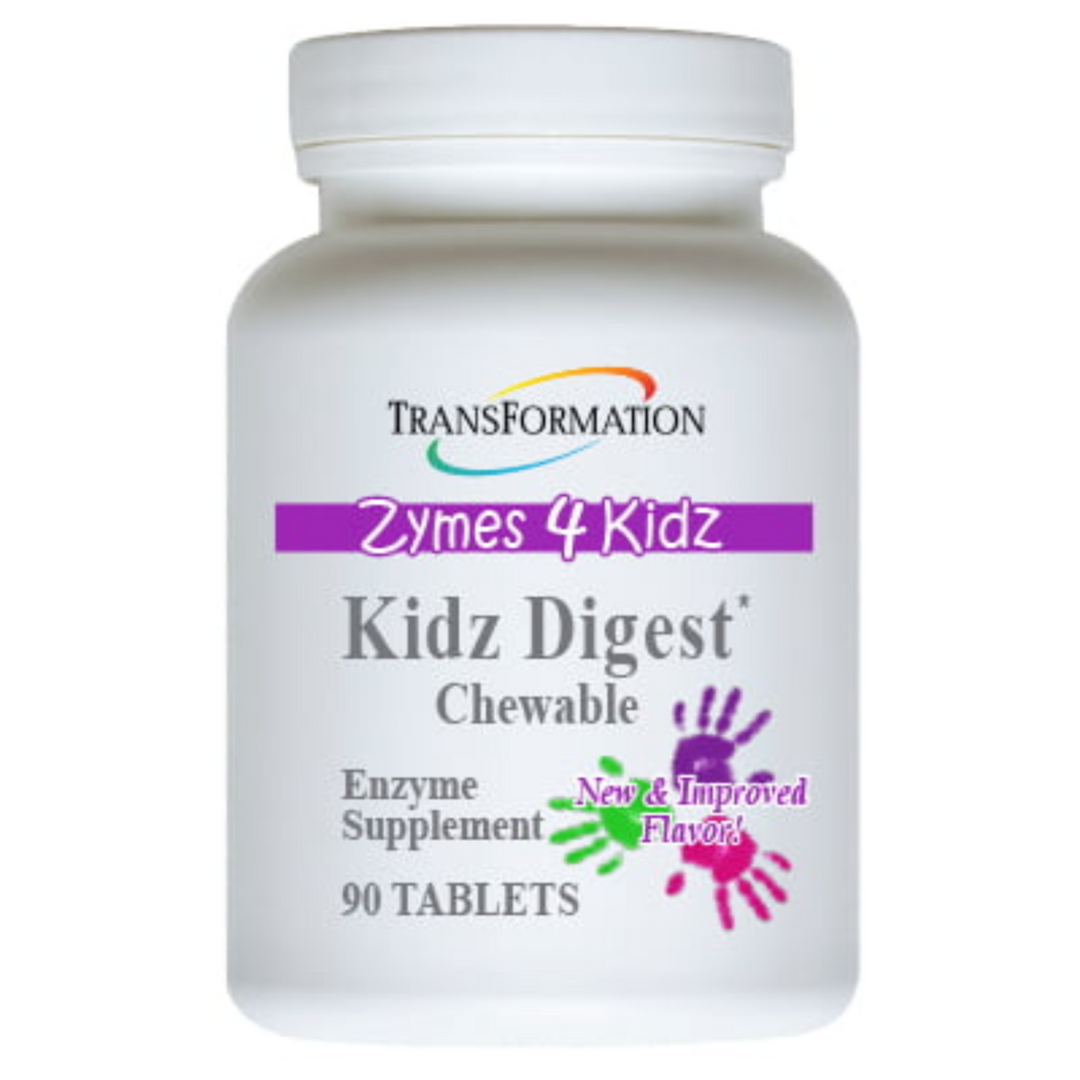 Transformation Enzymes Kidz Digest Chewable GI Enzymes 90 Caps