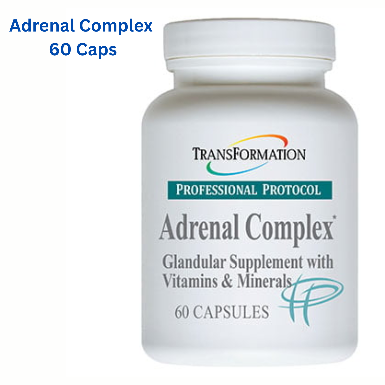 Transformation Enzymes Adrenal Complex 60 Capsules Glandular Supplement with Vitamins and Minerals