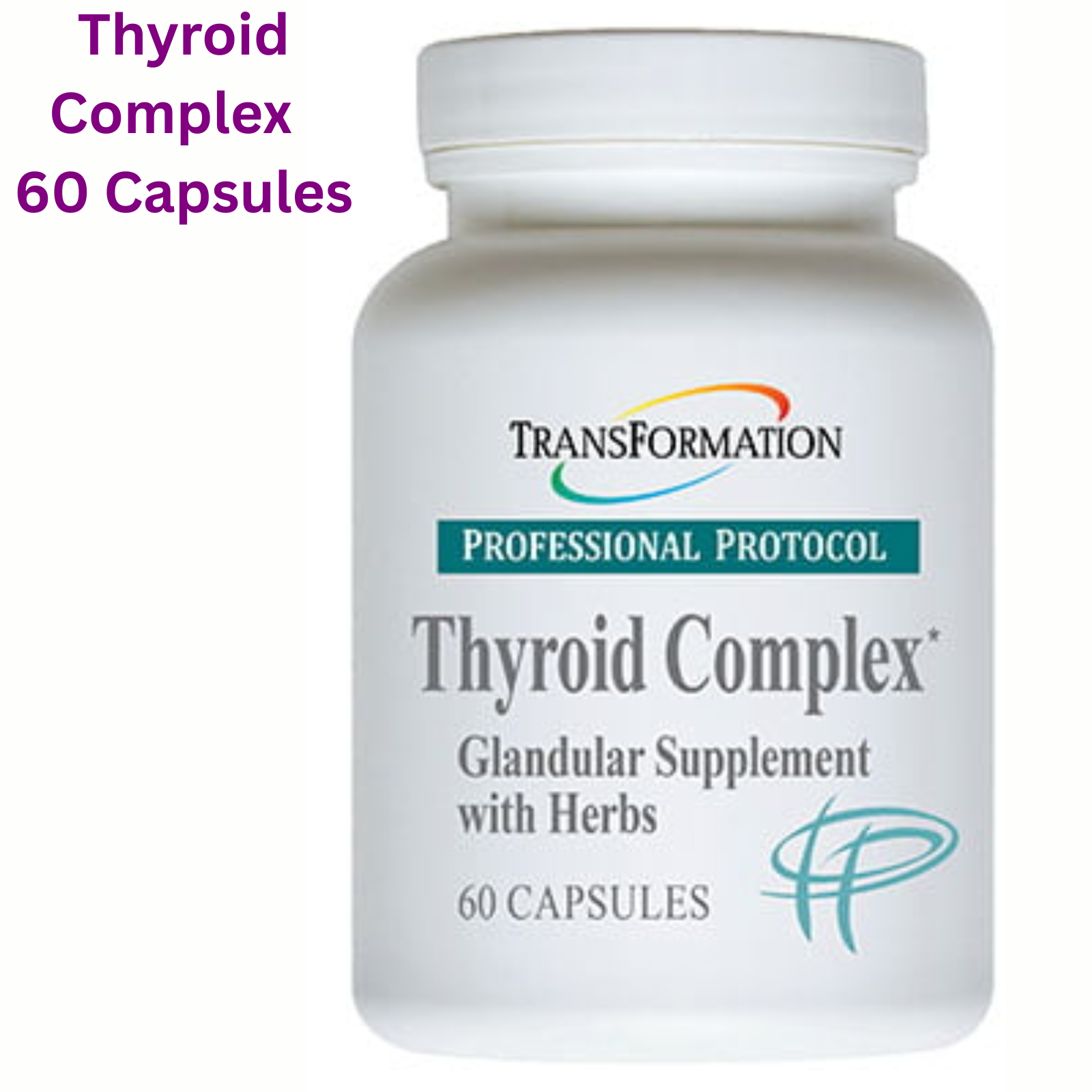 Transformation Enzymes Thyroid Complex 60 Capsules Glandular Supplement with Herbs