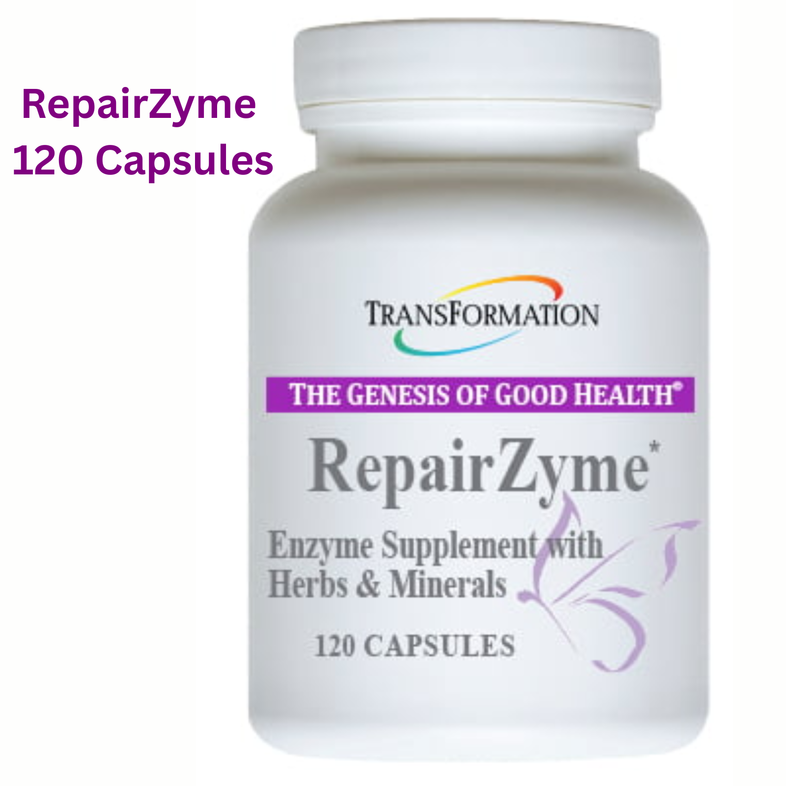 Transformation Enzymes ReleaseZyme 120 caps - Enzyme supplement with herbs and minerals for digestive health.