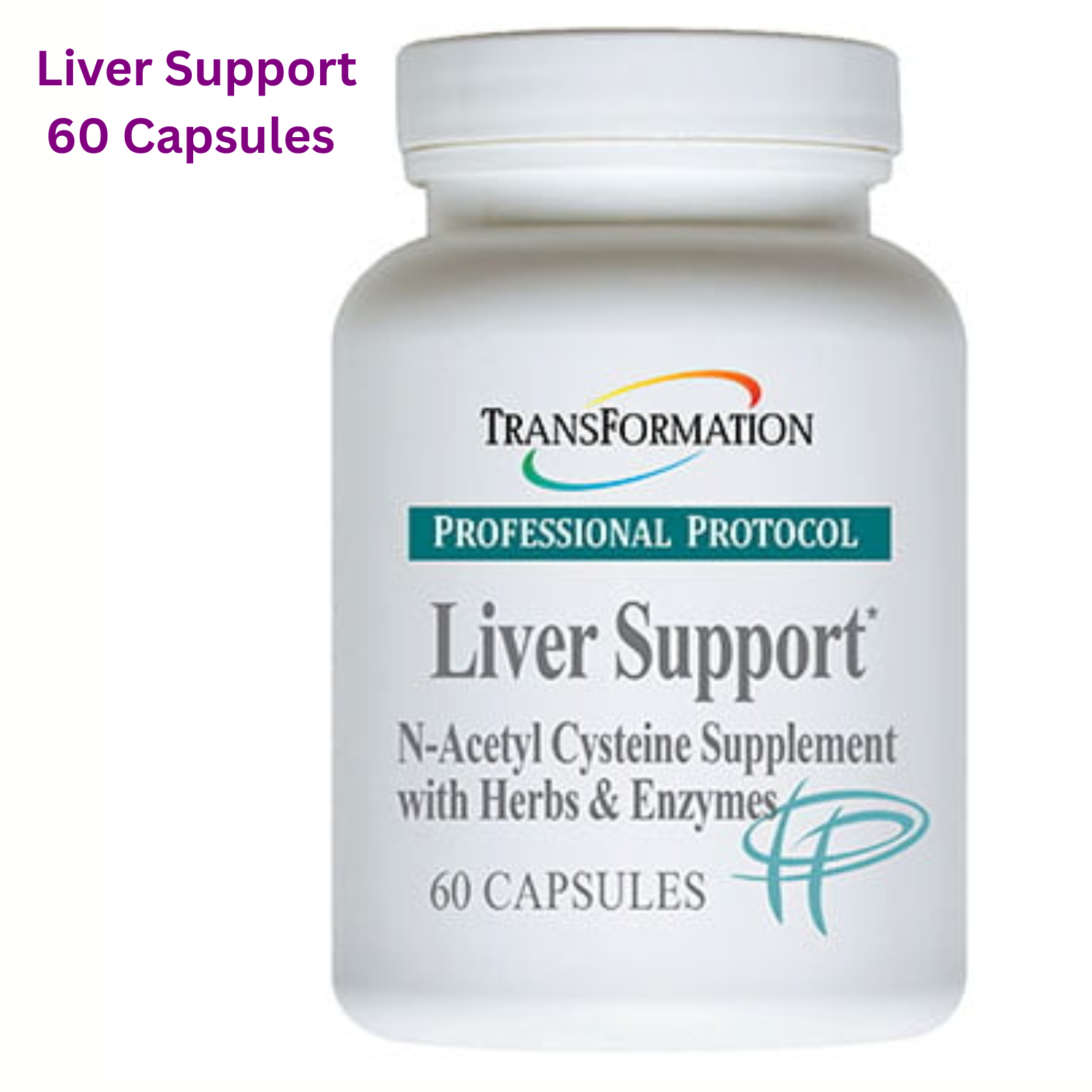 Transformation Enzymes Liver Support 60 Caps designed for liver detoxification and health enhancement.
